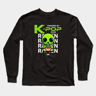 Powered By K-Pop And Ramen Long Sleeve T-Shirt